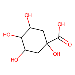 Cyclohexanecarboxylic acid, 1,3,4,5-tetrahydroxy-