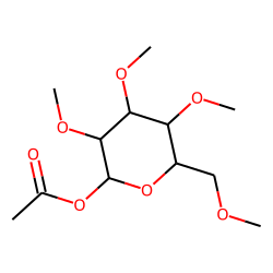 2,3,4,6-Tetramethyl-1-acetylglucoside (A)