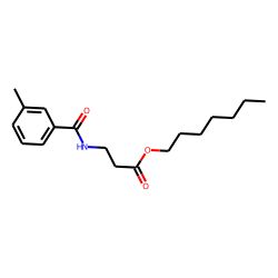 «beta»-Alanine, N-(3-methylbenzoyl)-, heptyl ester