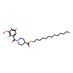 Isonipecotic acid, N-(2,4,5-trifluoro-3-methoxybenzoyl)-, tridecyl ester