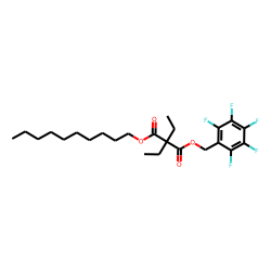 Diethylmalonic acid, decyl pentafluorobenzyl ester