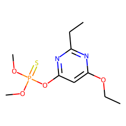 Phosphorothioic acid, O-(6-ethoxy-2-ethyl-4-pyrimidinyl) O,O-dimethyl ester