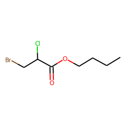 Propanoic acid, 3-bromo-2-chloro, butyl ester