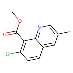 8-Quinolinecarboxylic acid, 7-chloro-3-methyl- , methyl ester