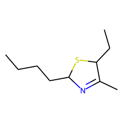 2-butyl-5-ethyl-4-methyl-3-thiazoline, trans