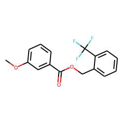 3-Methoxybenzoic acid, 2-(trifluoromethyl)benzyl ester