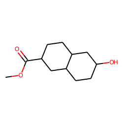 2«beta»-hydroxy-6«beta»-methoxyformyl-trans-decalin