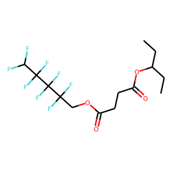 Succinic acid, 2,2,3,3,4,4,5,5-octafluoropentyl 3-pentyl ester