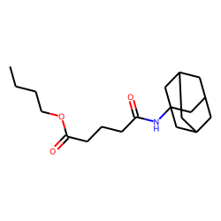 Glutaric acid, monoamide, N-(1-adamantyl)-, butyl ester
