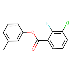 3-Chloro-2-fluorobenzoic acid, 3-methylphenyl ester