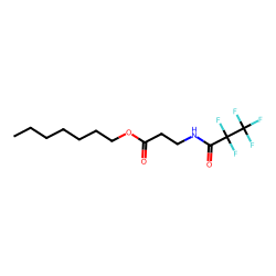 .beta.-Alanine, N-pentafluoropropionyl-, heptyl ester