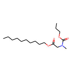 Glycine, N-methyl-n-propoxycarbonyl-, decyl ester