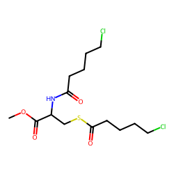 L-Cysteine, N,S-bis(5-chlorovaleryl)-, methyl ester