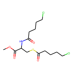 l-Cysteine, N,S-bis(5-chlorovaleryl)-, methyl ester