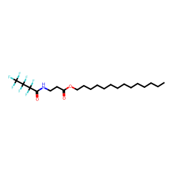 .BETA.-alanine, n-heptafluorobutyryl-, tetradecyl ester