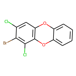 2-bromo,1,3-dichloro-dibenzo-dioxin