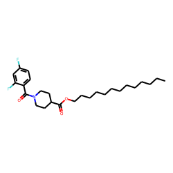Isonipecotic acid, N-(2,4-difluorobenzoyl)-, tridecyl ester