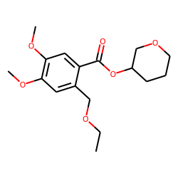 Benzoic acid 2-ethoxymethyl-4,5-dimethoxy-tetrahydro-pyran-3-yl ester