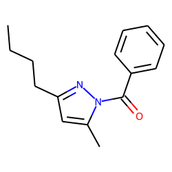 Pyrazol, 3(5)-butyl-5(3)-methyl, 1-benzoyl