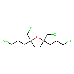 1,3-Disiloxane, 1,3-dimethyl, 1,3-bis-(chloromethyl), 1,3-bis-(3-chloropropyl)
