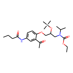 Acebutolol, N-ethoxycarbonylated, TMS