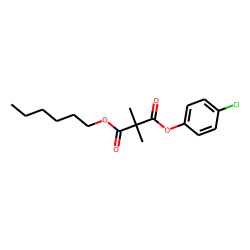 Dimethylmalonic acid, 4-chlorophenyl hexyl ester