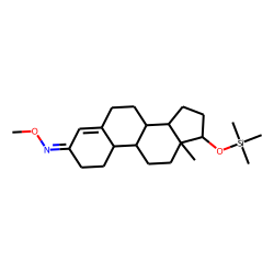 17«beta»-Hydroxy-4-estren-3-one-methyloxime, trimethylsilyl deriv.