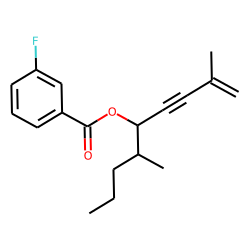 3-Fluorobenzoic acid, 2,6-dimethylnon-1-en-3-yn-5-yl ester