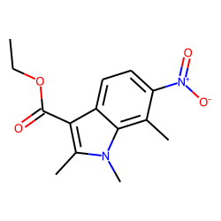 6-Nitro-3-carbethoxy-1,2,7-trimethylindole