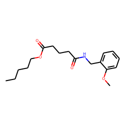 Glutaric acid, monoamide, N-(2-methoxybenzyl)-, pentyl ester