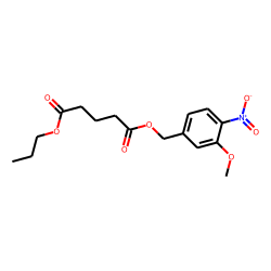 Glutaric acid, propyl 3-methoxy-4-nitrobenzyl ester
