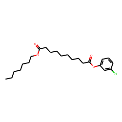 Sebacic acid, 3-chlorophenyl heptyl ester