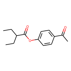 2-Ethylbutyric acid, 4-acetylphenyl ester