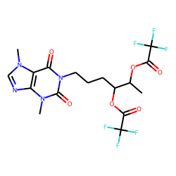 threo-1-(4',5'-dihydroxyhexyl)-3,7-dimethylxanthine, O-TFA