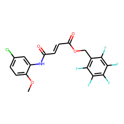 Fumaric acid, monoamide, N-(5-chloro-2-methoxyphenyl)-, pentafluorobenzyl ester