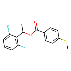 4-(Methylthio)benzoic acid, 2,6-difluoro-«alpha»-methylbenzyl ester