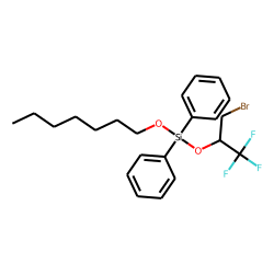 Silane, diphenylheptyloxy(1,1,1-trifluoro-3-bromoprop-2-yloxy)-