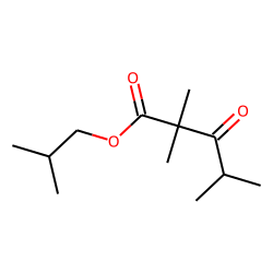 Valeric acid, 2,2,4-trimethyl-3-oxo-, iso-butyl ester