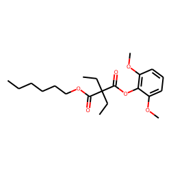 Diethylmalonic acid, 2,6-dimethoxyphenyl hexyl ester