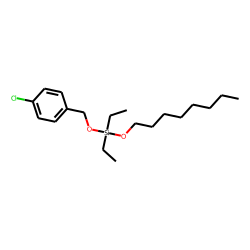 Silane, diethyl(4-chlorobenzyloxy)octyloxy-