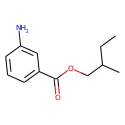 Benzoic acid, 3-amino-, 2-methylbutyl ester