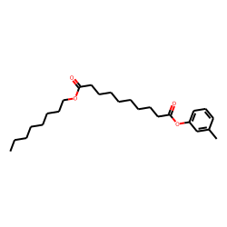 Sebacic acid, 3-methylphenyl octyl ester
