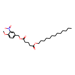Glutaric acid, 3-nitro-4-methoxybenzyl tridecyl ester