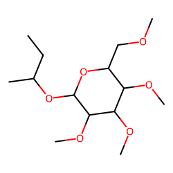 «beta»-D-Glucopyranoside, 1-(2-butyl), permethylated, # 1