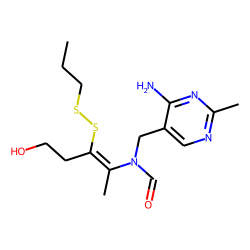 Formamide, n-[(4-amino-2-methyl-5-pyrimidinyl)methyl]-n-[4-hydroxy-1-methyl-2-(propyldithio)-1-butenyl]-