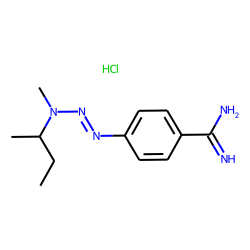 Benzamidine, 4-(3-sec-butyl-3-methyltriazeno)-, hydrochloride