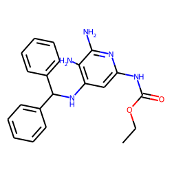 2-Pyridinecarbamic acid, 5,6-diamino-4-[(diphenylmethyl)amino]-, ethyl ester