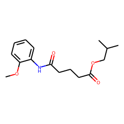 Glutaric acid, monoamide, N-(2-methoxyphenyl)-, isobutyl ester