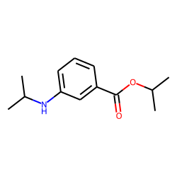 Benzoic acid, 3-isopropylamino-, isopropyl ester