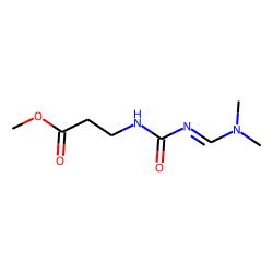 3-Ureidopropionic acid, N-dimethylaminomethylene-, methyl ester